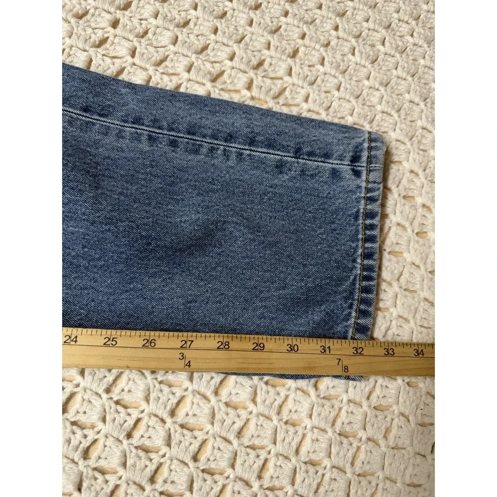 Levis 550 Jeans Men's 34x34 Fits 32x32 Blue Denim Straight Leg 100%Cotton
